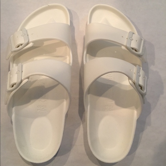 Birkenstock Arizona EVA slide WHITE size 41 (US 10M) NWOT - Picture 2 of 2